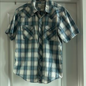 Cody James Men's Blue Plaid Casual Shirt